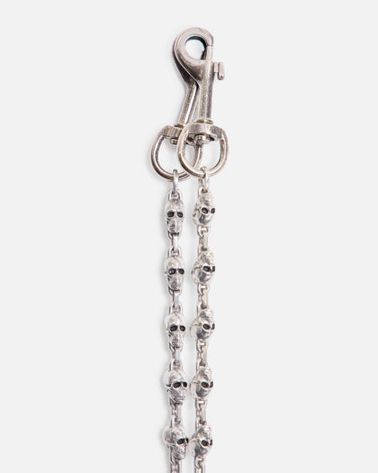 MNML Skull Wallet Chain Silver