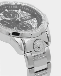 Versus Versace 6eme Arrondissement Crystal Set Stainless Steel Watch Stainless Steel