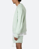 MNML Fuzzy Cardigan Sweater Mint