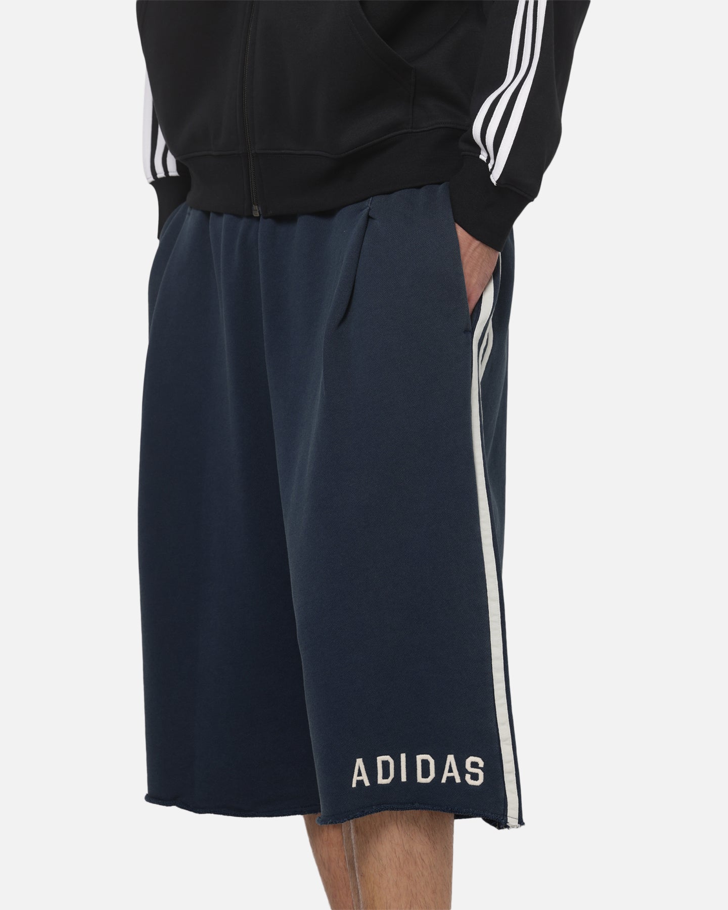 Adidas Originals Long Sweat Shorts Night Indigo | Culture Kings US