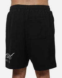 Represent Owners Club Script Mesh Shorts Black
