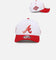 New Era Atlanta Braves 'Satin Blaze' 9FORTY A-Frame Snapback White/Scarlet
