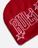 Mitchell & Ness Chicago Bulls Outer Limits Skull Beanie Red