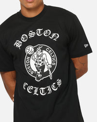 New Era Boston Celtics Gothic Oversized T-Shirt Black