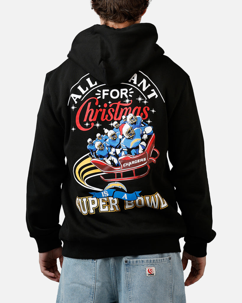 New Era Los Angeles Chargers All I Want For Christmas Hoodie Black
