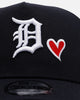 New Era Detroit Tigers 'Team Color Hearts' 9FORTY A-Frame Snapback Official Team Color