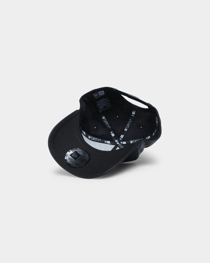 New Era New York Mets "Black Tan PU Leather" 9FORTY K-Frame Snapback Black/Tan