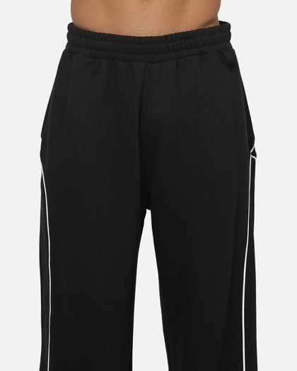 New Era Wide Leg Trackpants Black