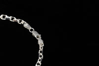 House Of Auric Straight Cut Cable Bracelet Sterling Silver