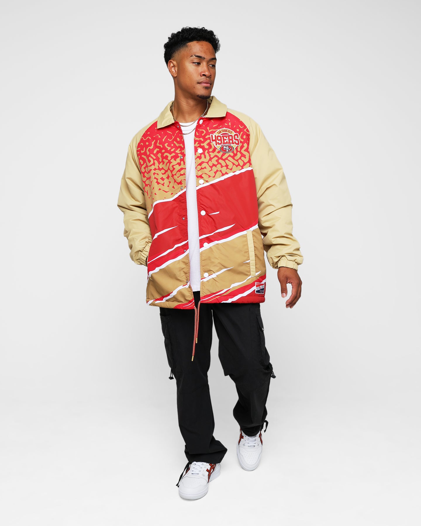 New Era San Francisco 49ers Coach Jacket Red | Culture Kings US