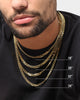 House Of Auric 6.4mm Double Curb Chain 18K Gold Vermeil