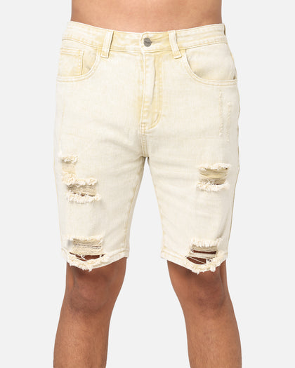 Saint Morta Dynasty V2 Denim Shorts Dirty Blonde