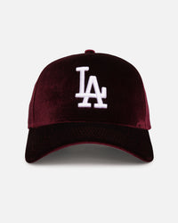 New Era Los Angeles Dodgers 'Velvet Dreams' 9FORTY A-Frame Snapback Maroon/Grey