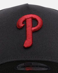 New Era Philadelphia Phillies 'Stealth 2.0' 9FORTY A-Frame Snapback Graphite