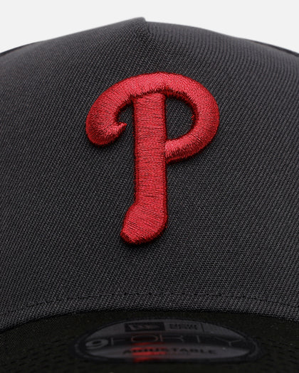 New Era Philadelphia Phillies 'Stealth 2.0' 9FORTY A-Frame Snapback Graphite
