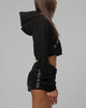 Loiter Women's Rodeo Cropped Zip Hoodie Black