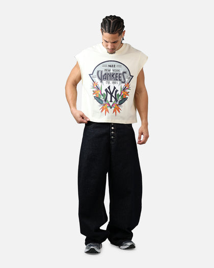 Pro Standard New York Yankees Paradise Muscle T-Shirt Eggshell
