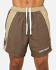 Saint Morta Official Panelled Beach Shorts Mocha