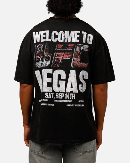 UFC By Culture Kings Noche Logo T-Shirt Black Acidwash