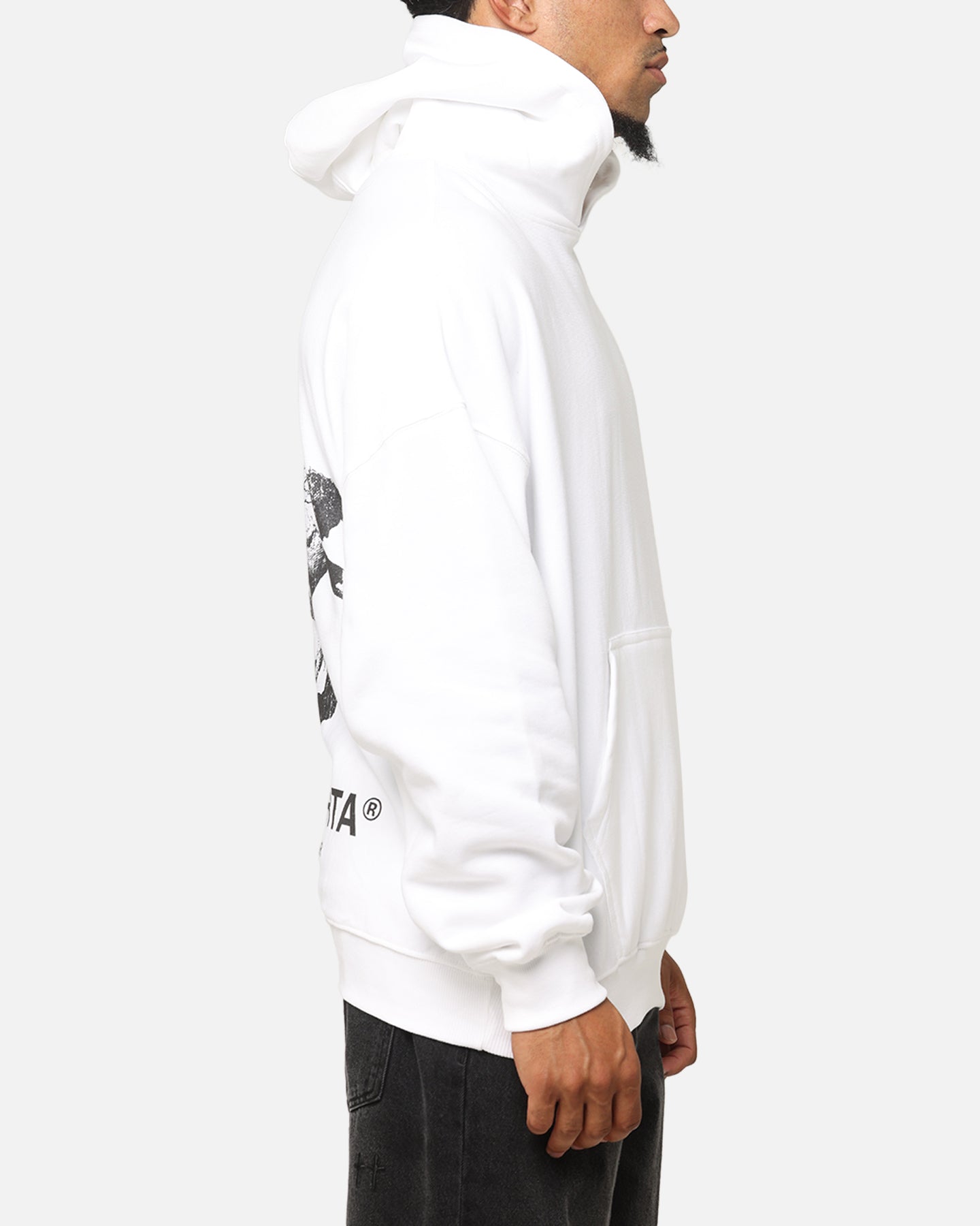 Saint Morta Nothing Is Forever Boxy Hoodie White/Black | Culture