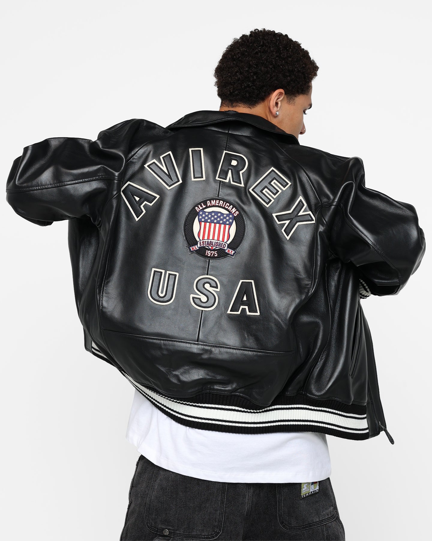 Avirex Icon Jacket Jet Black | Culture Kings US