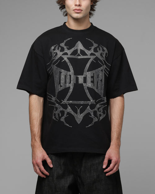 Loiter Cybercross T-Shirt Washed Black