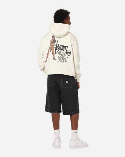 S Double Choose Your Weapon Hoodie Washed White