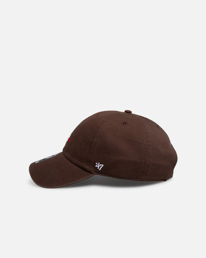 47 Brand Los Angeles Dodgers "League Heart" Clean Up Strapback Brown