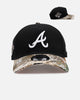 New Era Atlanta Braves 'Seasoned Camo' 9FORTY A-Frame Snapback Black/Camo