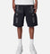 MNML Double Western Jewel Denim Shorts Washed Black
