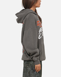 Ed Hardy Happy Motors Hoodie Washed Charcoal
