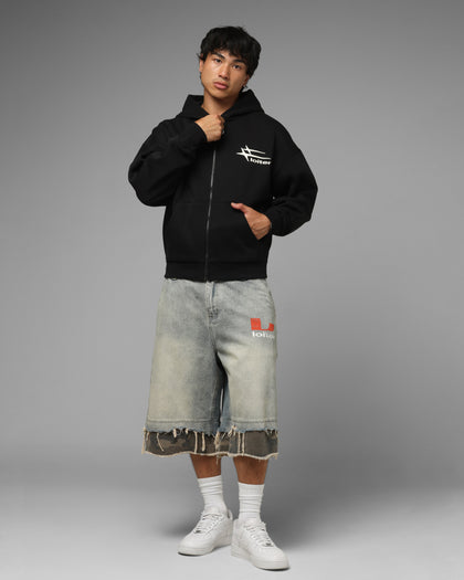 Loiter Ultra Hybrid Zip Hoodie Black/Camo