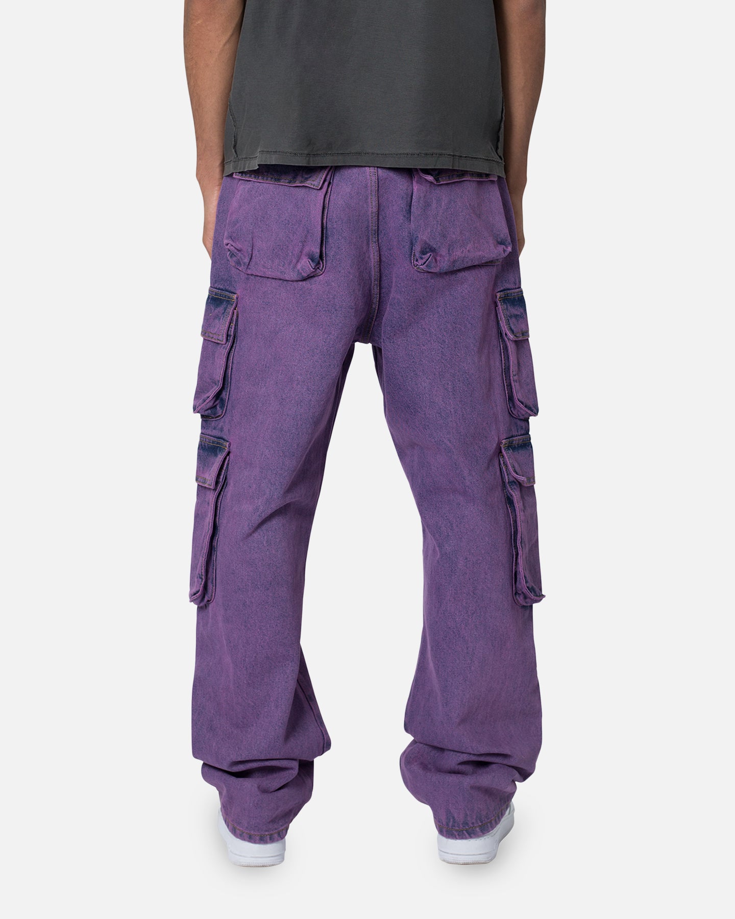 MNML V580 Baggy Cargo Pants Purple | Culture Kings US