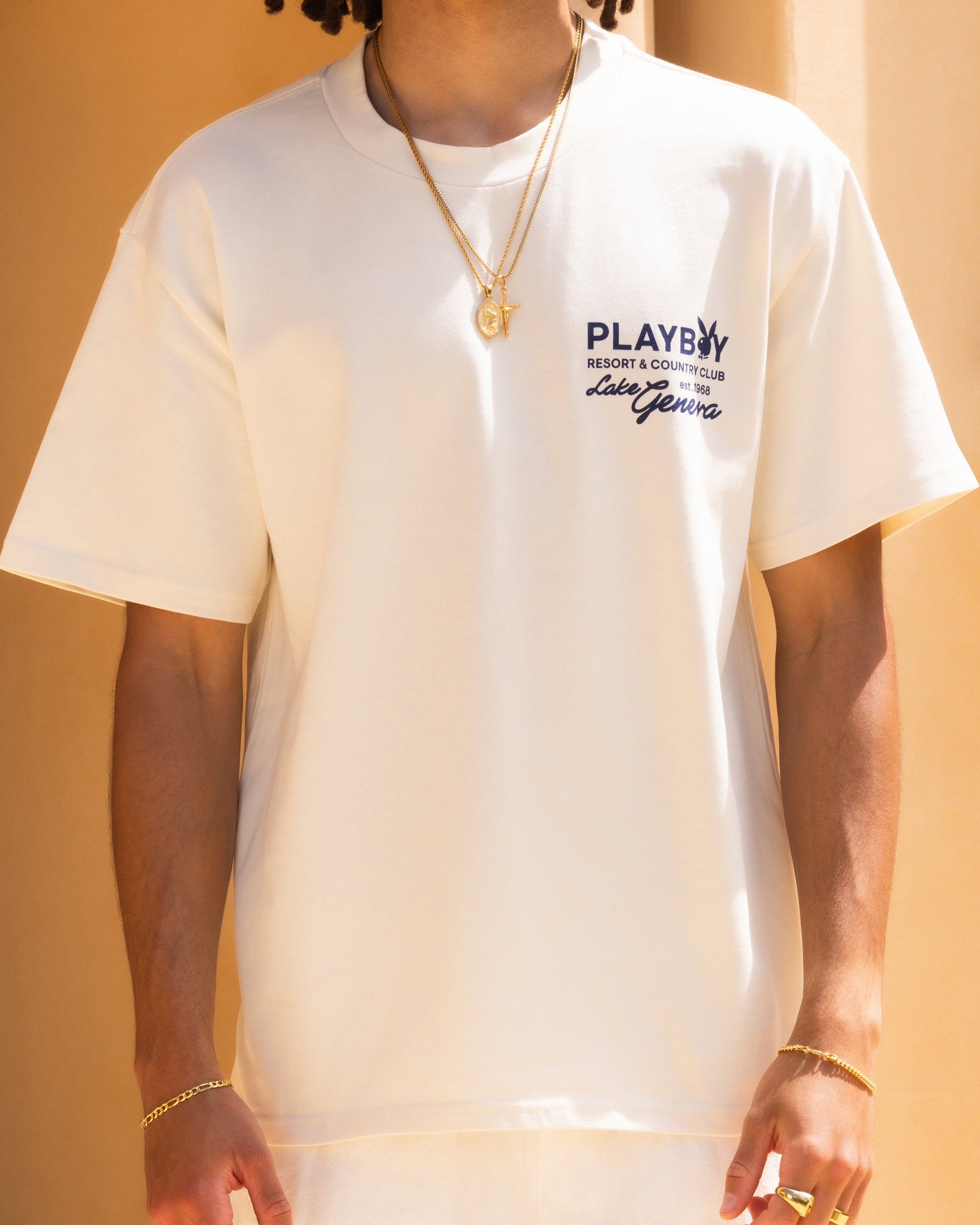 Playboy By Culture Kings Lake Geneva T-Shirt Off White | Culture