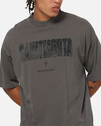 Saint Morta Exile Boxy T-Shirt Washed Charcoal