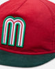 New Era Mexico National Baseball Team 'Mexican Cord Golfer' Corduroy Golfer Snapback Red/Green