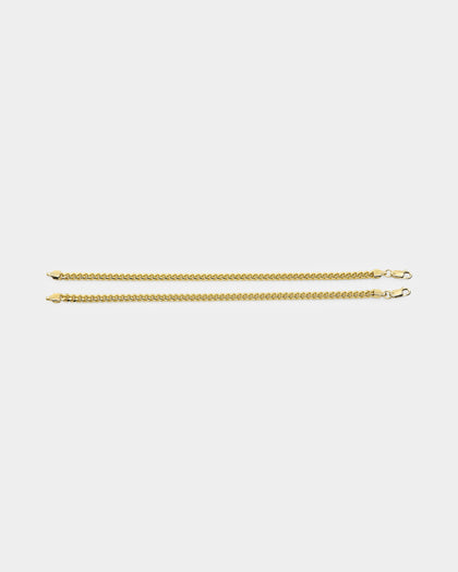 House Of Auric 5mm Cuban Bracelet Set 18k Gold Vermeil