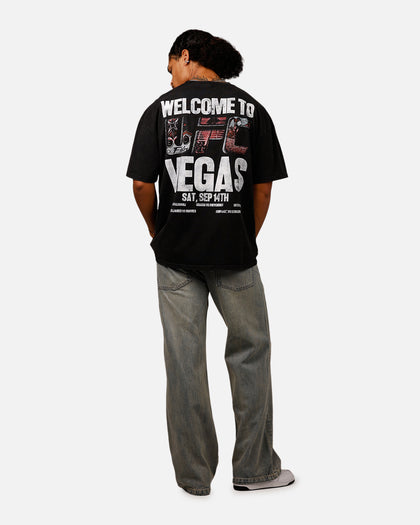 UFC By Culture Kings Noche Logo T-Shirt Black Acidwash