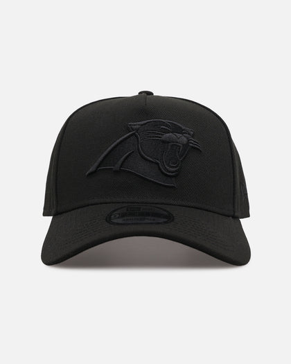 New Era Carolina Panthers 'Black on Black' 9FORTY A-Frame Snapback Black/Black