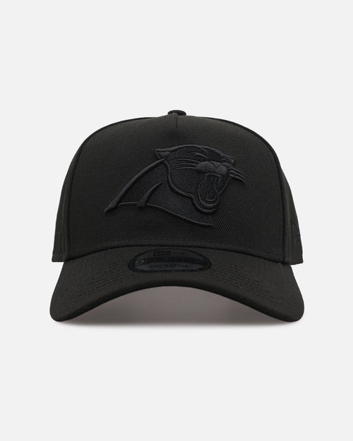 New Era Carolina Panthers 'Black on Black' 9FORTY A-Frame Snapback Black/Black