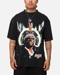 UFC By Culture Kings Alex Pereira Big Face Vintage T-Shirt Black Acidwash