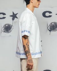 Carre Rose Bowl Button Up Shirt Off White
