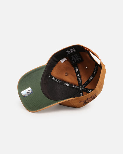 New Era Anaheim Ducks 'Washed Canvas' 9FORTY A-Frame Snapback Walnut