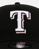 New Era Texas Rangers 'Black And Pink' 9FORTY A-Frame Snapback Black/Pink