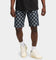 XXIII Checker Board Denim Shorts Blue