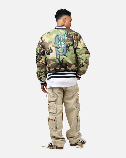 New Era X Alpha Series X MLB Seattle Mariners MA-1 Bomber Jacket Navy