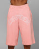 Loiter Destruct Sweat Shorts Pink