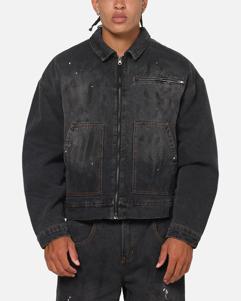 Saint Morta Halo Zip Jacket Smoke Black | Culture Kings US