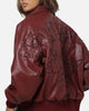 Ed Hardy Studded Bomber Jacket Red