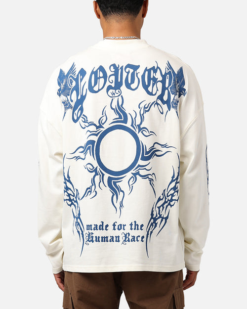 Loiter Hearts Ablaze Long Sleeve T-Shirt Off White